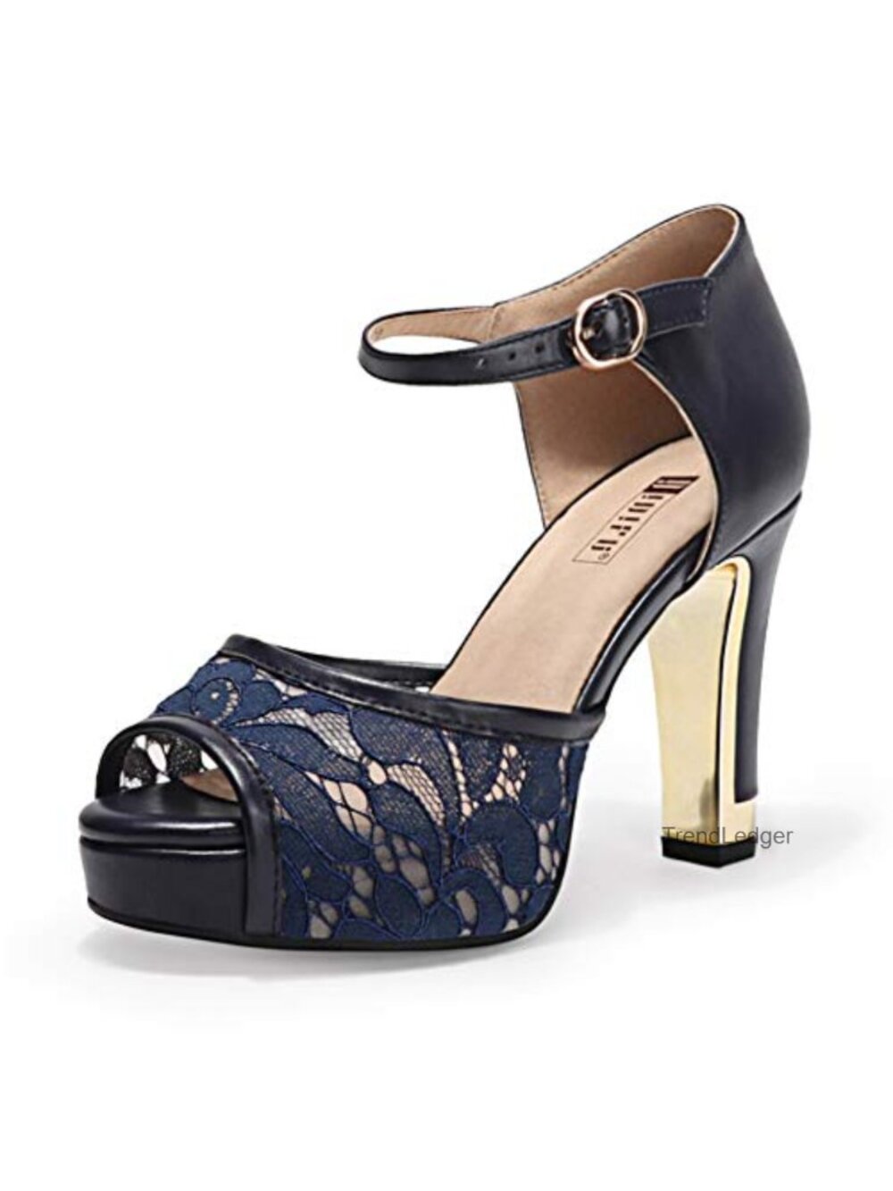 Platform Peep Toe Chunky High Heel Lace-Up Ankle Strap Sandals